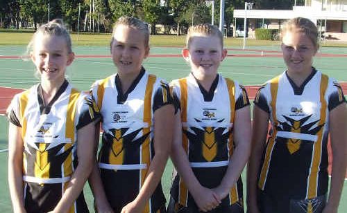 Sasha Kelly (Denison), Tori Rouse (St Pats), Mickeali Walker (St Pats) and Olivia Windon (Blackwater). Sasha Kelly (Denison), Tori Rouse (St Pats), Mickeali Walker (St Pats) and Olivia Windon (Blackwater).